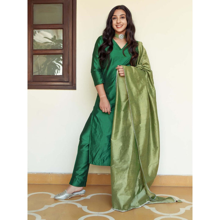 Indian Virasat Shades Of Green Suit (Set of 3)
