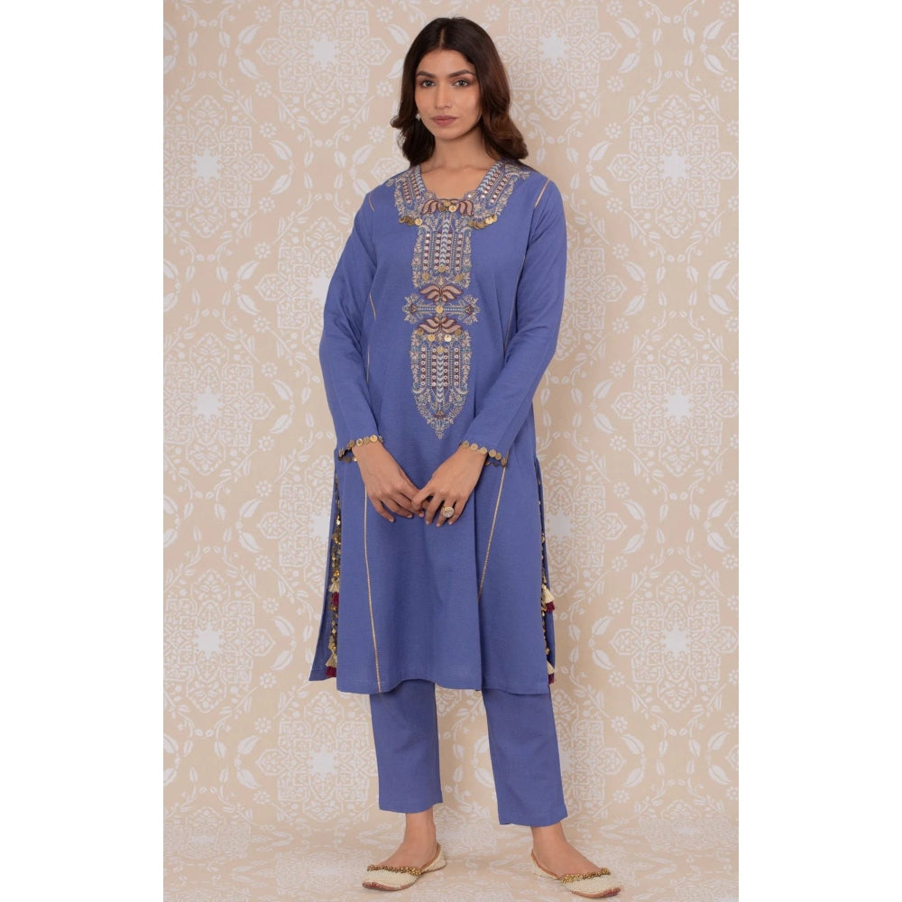 Inej Royal Blue Side Kali Suit (Set of 2)