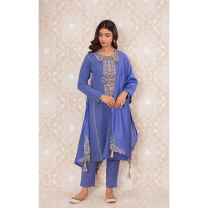 Inej Royal Blue Side Kali Suit (Set of 2)