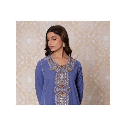 Inej Royal Blue Side Kali Suit (Set of 2)