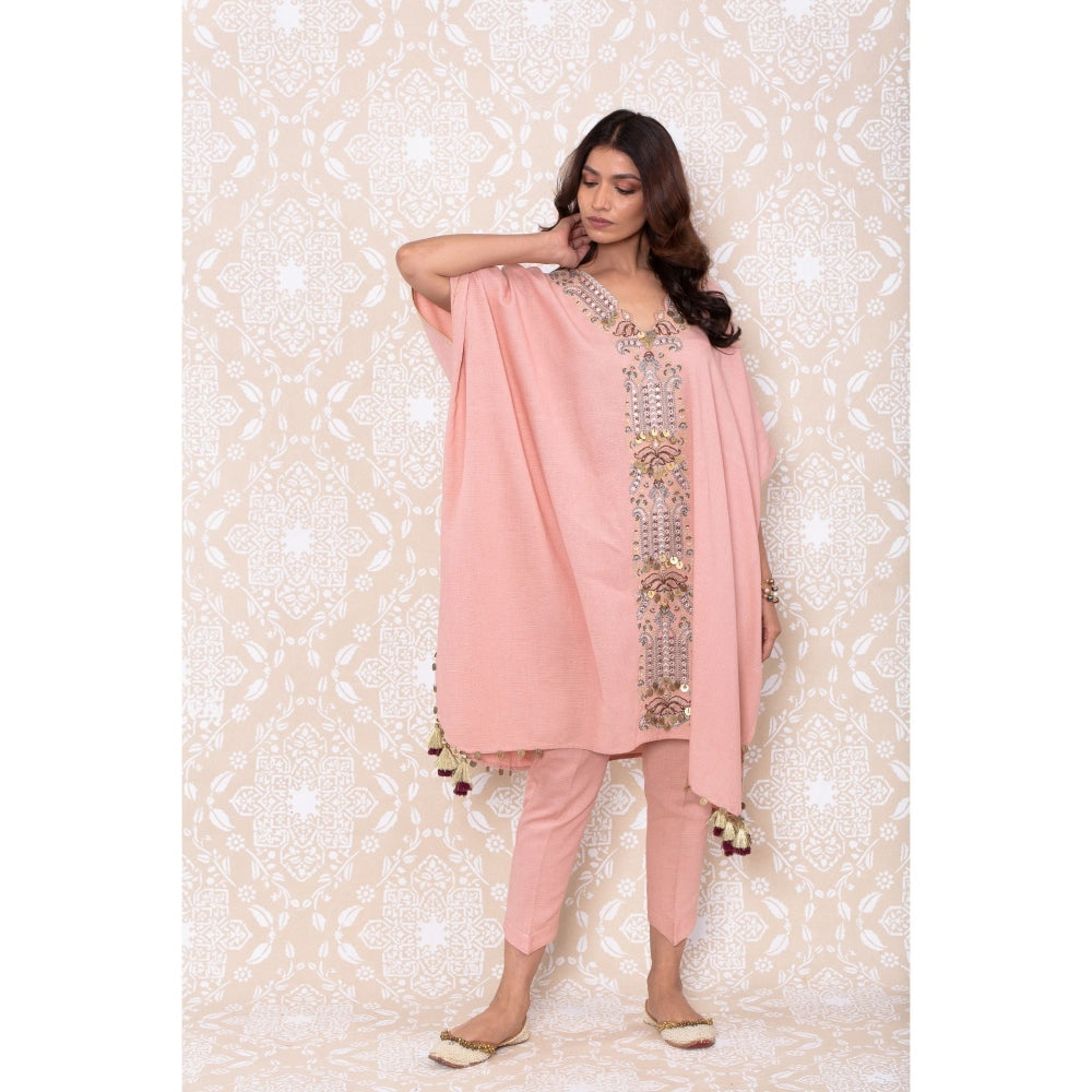 Inej Pink Kaftan Suit (Set of 2)