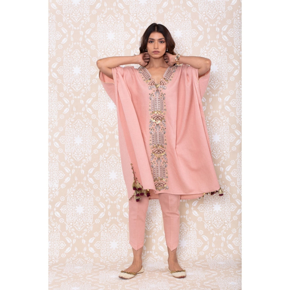 Inej Pink Kaftan Suit (Set of 2)