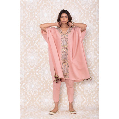 Inej Pink Kaftan Suit (Set of 2)