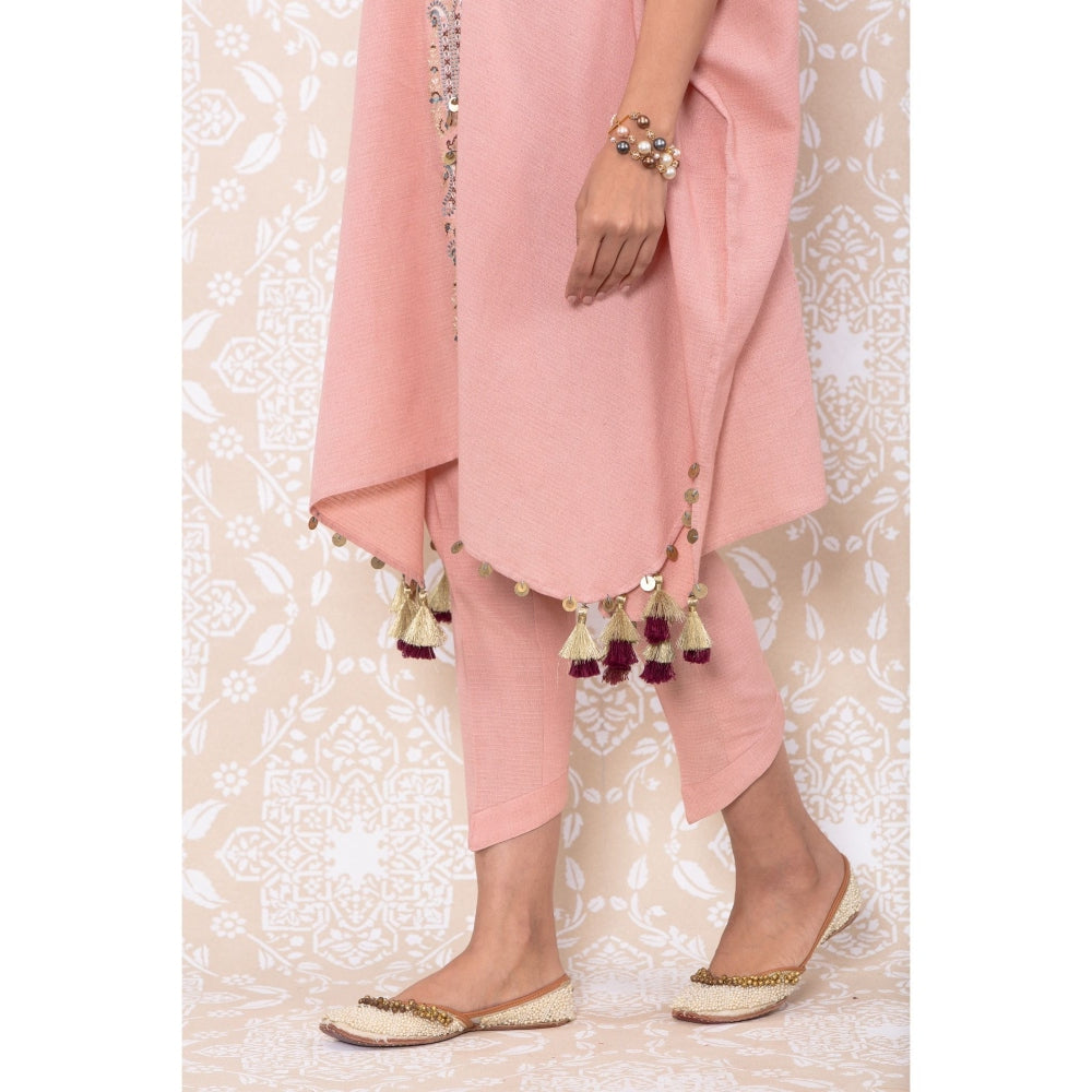 Inej Pink Kaftan Suit (Set of 2)