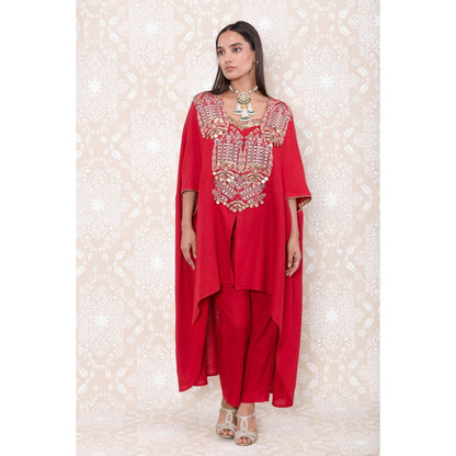 Inej Red Cape Suit (Set of 3)