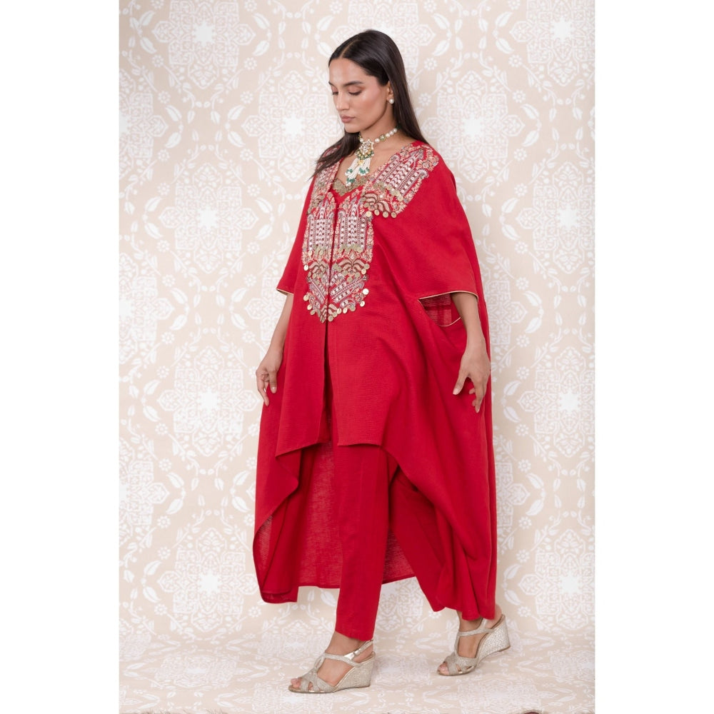 Inej Red Cape Suit (Set of 3)