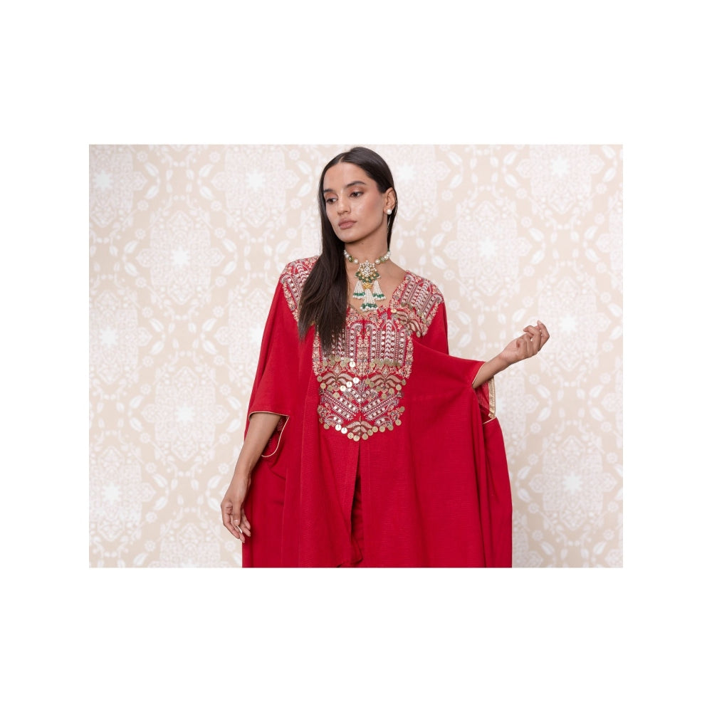 Inej Red Cape Suit (Set of 3)