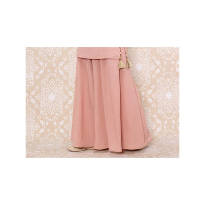 Inej Pink Sharara Suit with Metal Sequence (Set of 2)