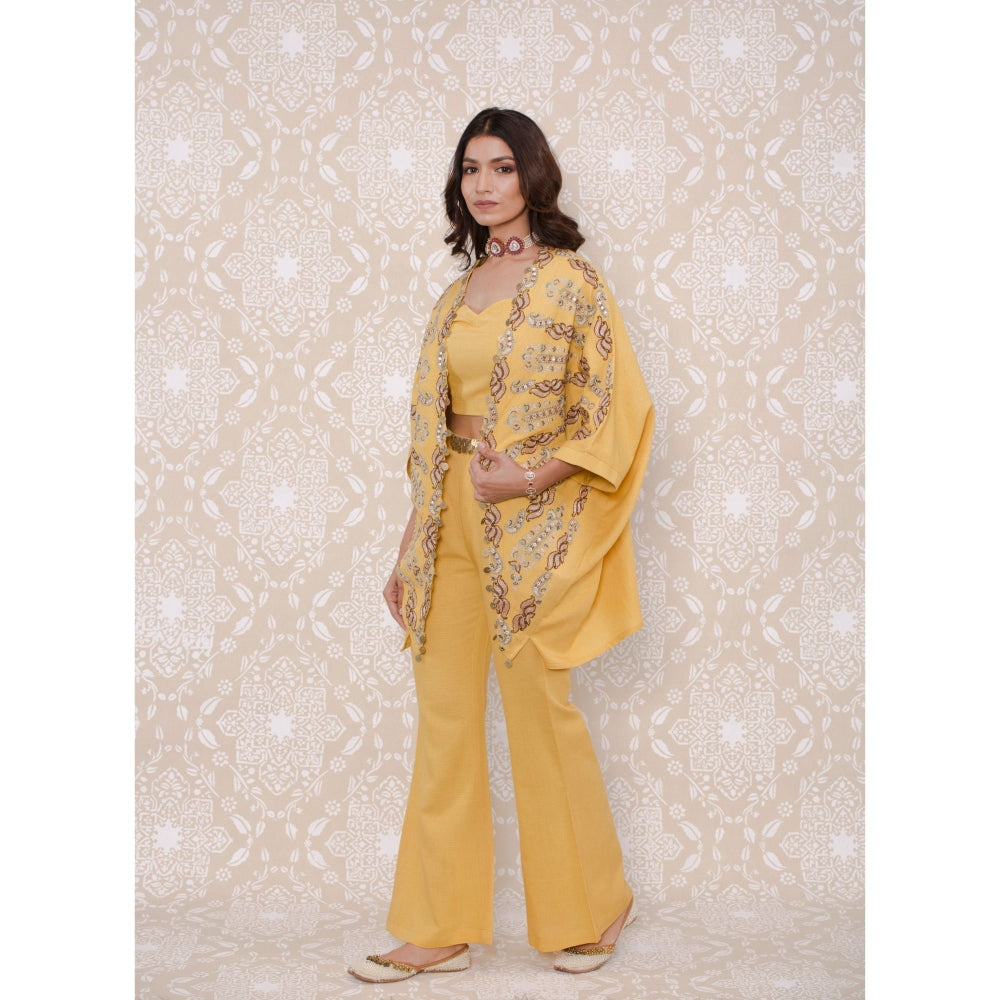 Inej Yellow Open Kimono (Set of 3)
