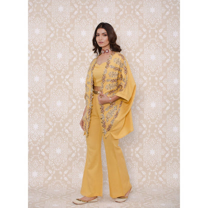 Inej Yellow Open Kimono (Set of 3)
