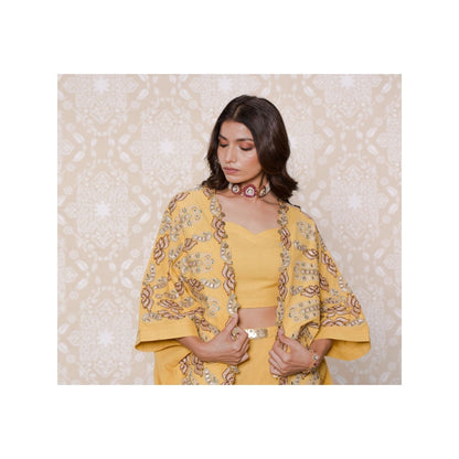Inej Yellow Open Kimono (Set of 3)