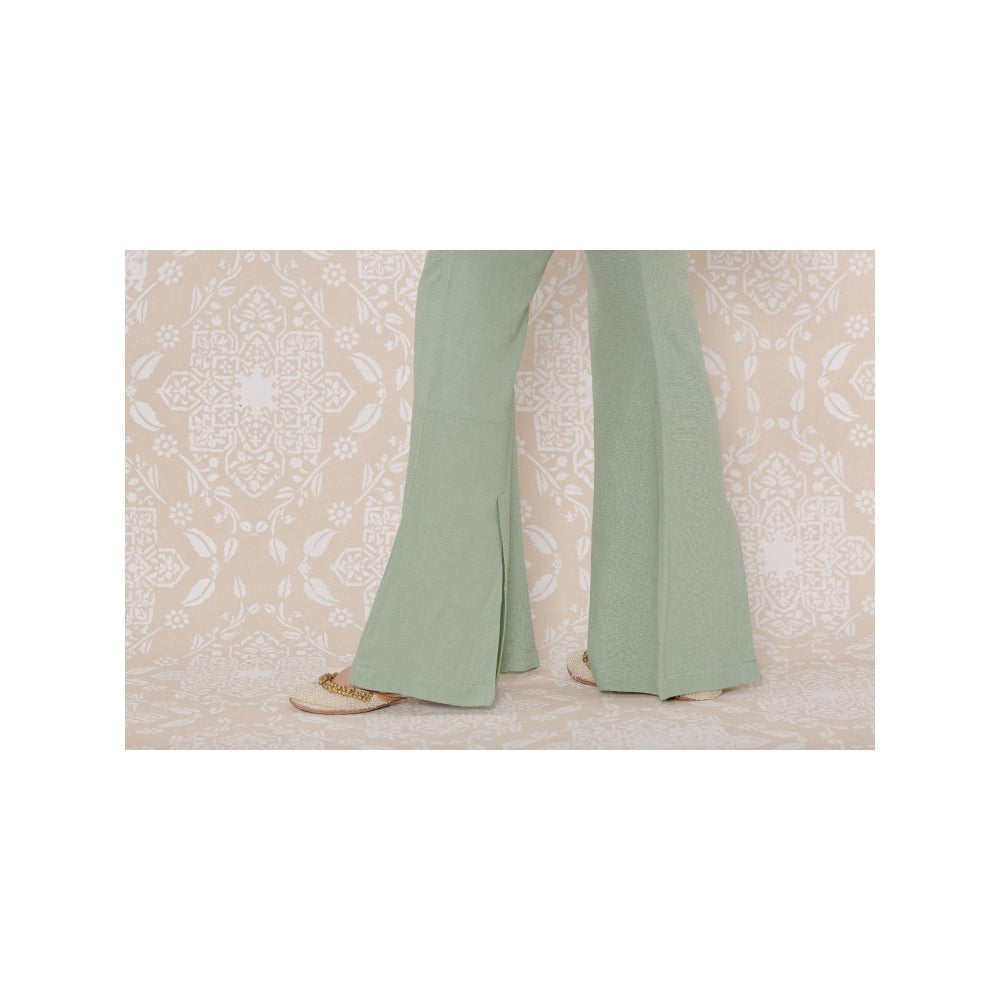 Inej Green Drape Cape (Set of 2)