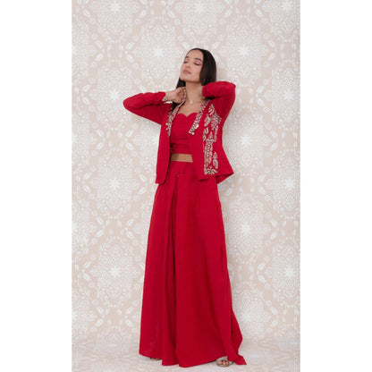 Inej Red Short Coat (Set of 3)