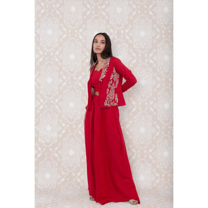 Inej Red Short Coat (Set of 3)