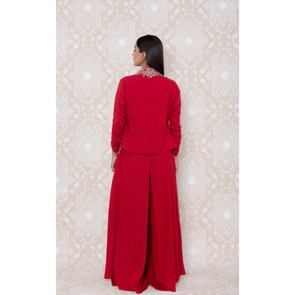 Inej Red Short Coat (Set of 3)