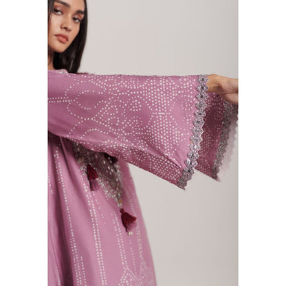 Inej Rose Pink Kashmiri Kurta (Set of 2)