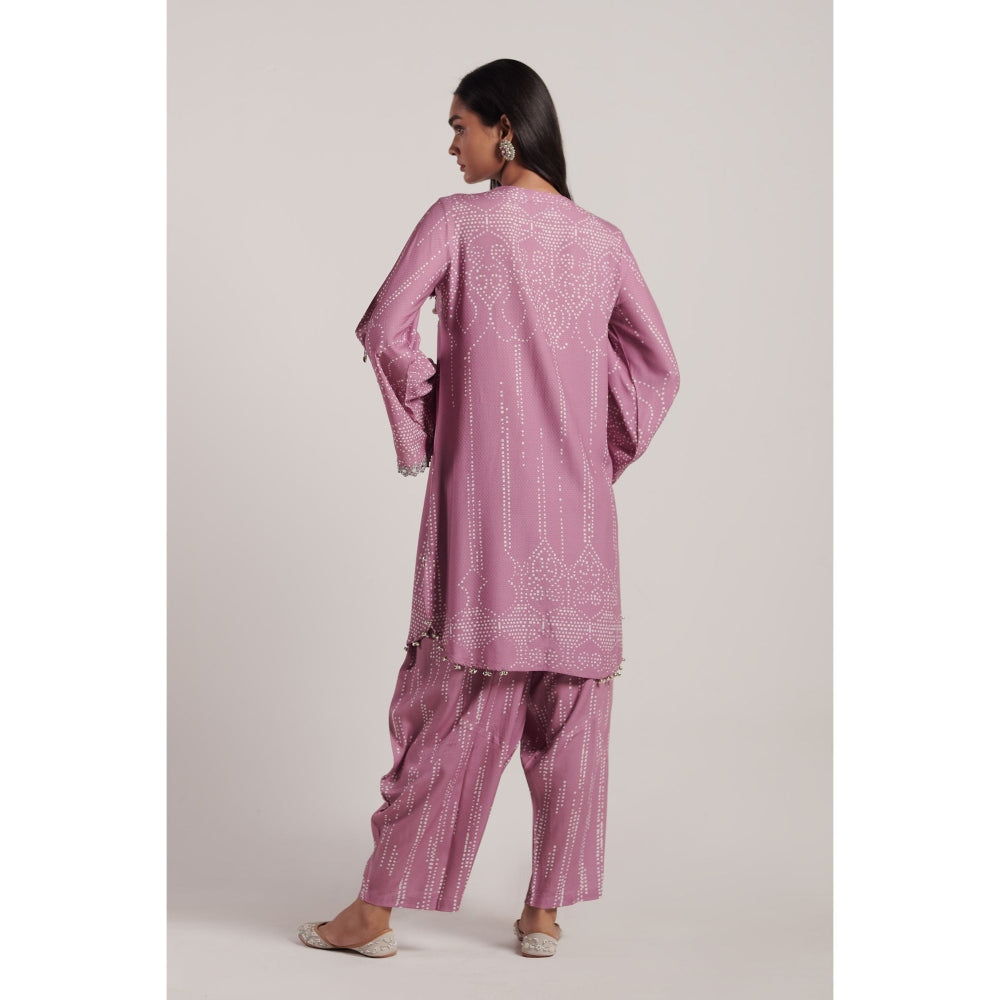 Inej Rose Pink Kashmiri Kurta (Set of 2)