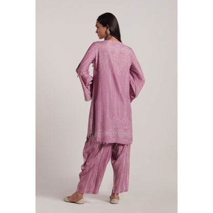 Inej Rose Pink Kashmiri Kurta (Set of 2)