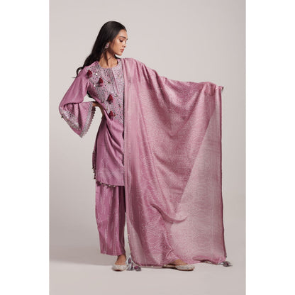 Inej Rose Pink Kashmiri Kurta (Set of 2)