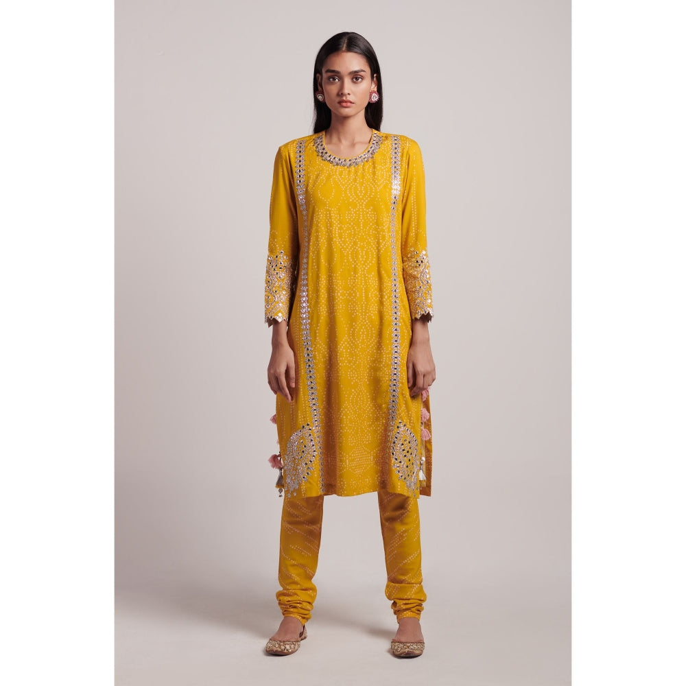 Inej Mustard Straight Suit (Set of 2)