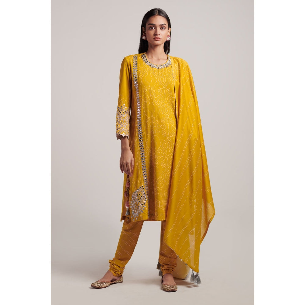 Inej Mustard Straight Suit (Set of 2)