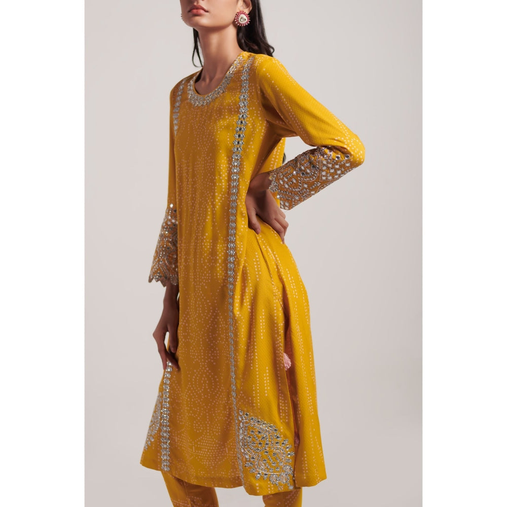 Inej Mustard Straight Suit (Set of 2)