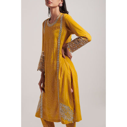 Inej Mustard Straight Suit (Set of 2)