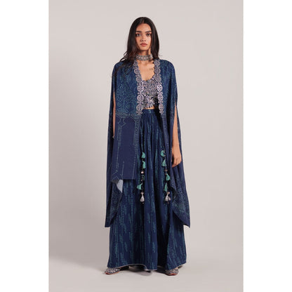Inej Navy Blue Cape Suit (Set of 3)