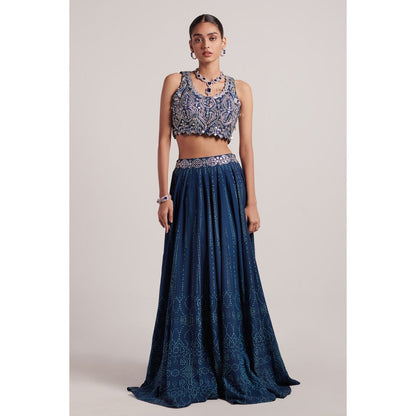 Inej Navy Blue Lehenga (Set of 2)