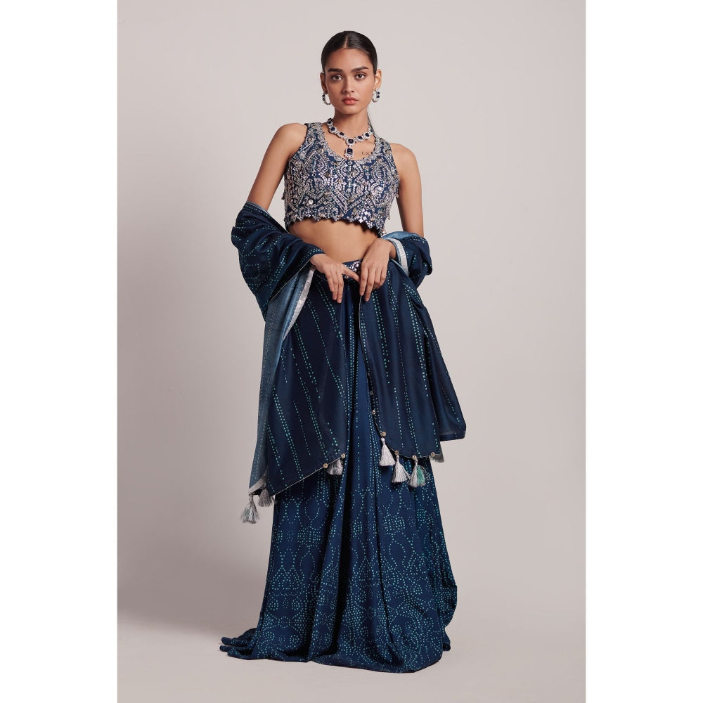 Inej Navy Blue Lehenga (Set of 2)