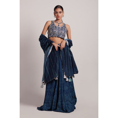 Inej Navy Blue Lehenga (Set of 2)