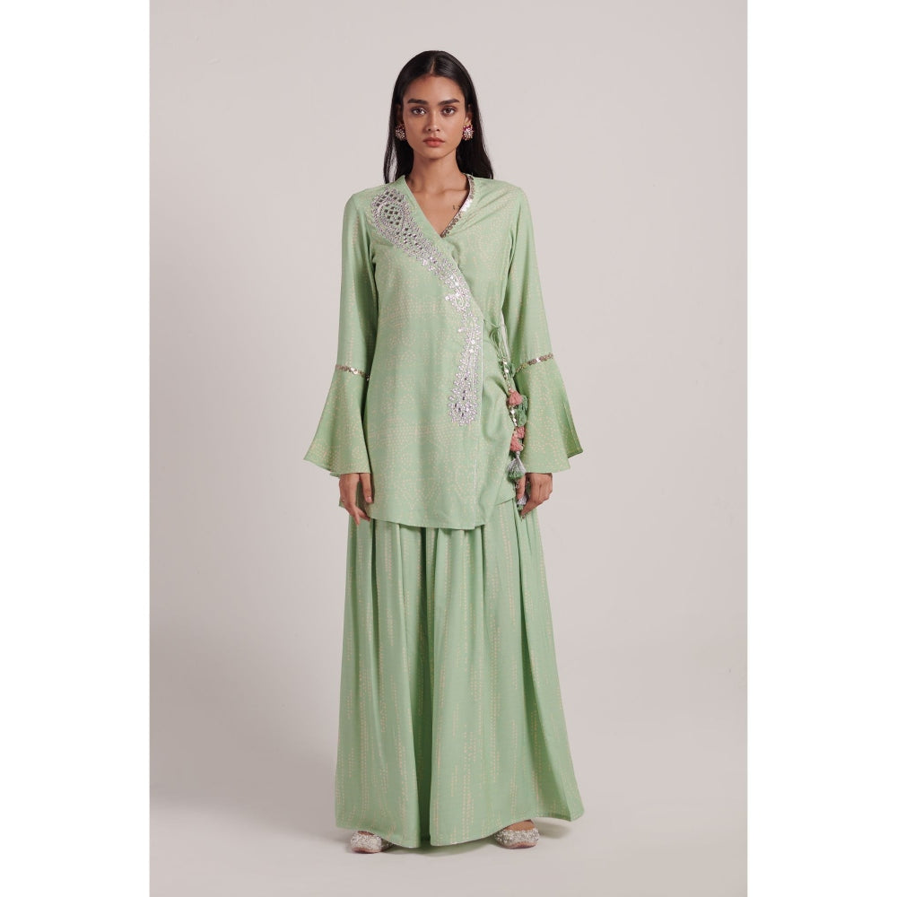 Inej Sage Green Overlap Top (Set of 2)