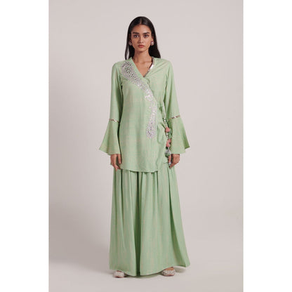 Inej Sage Green Overlap Top (Set of 2)