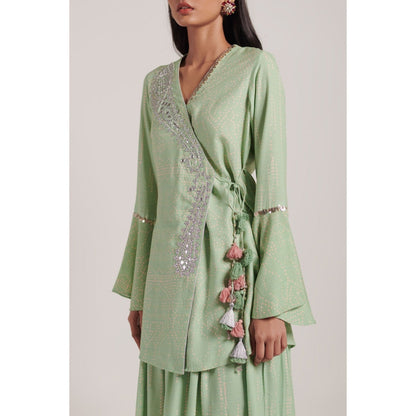 Inej Sage Green Overlap Top (Set of 2)