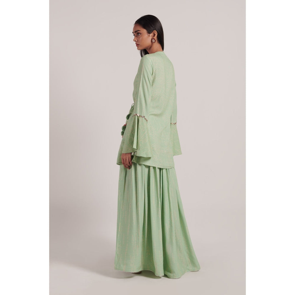 Inej Sage Green Overlap Top (Set of 2)