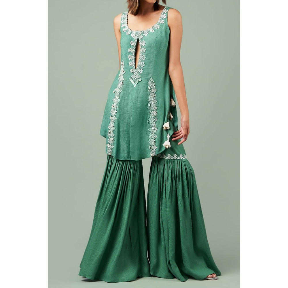 Inej Green Garara Suit (Set of 2)