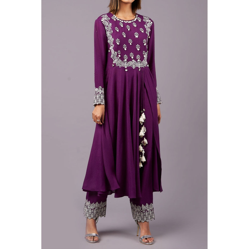 Inej Purple Angrakha Suit (Set of 2)