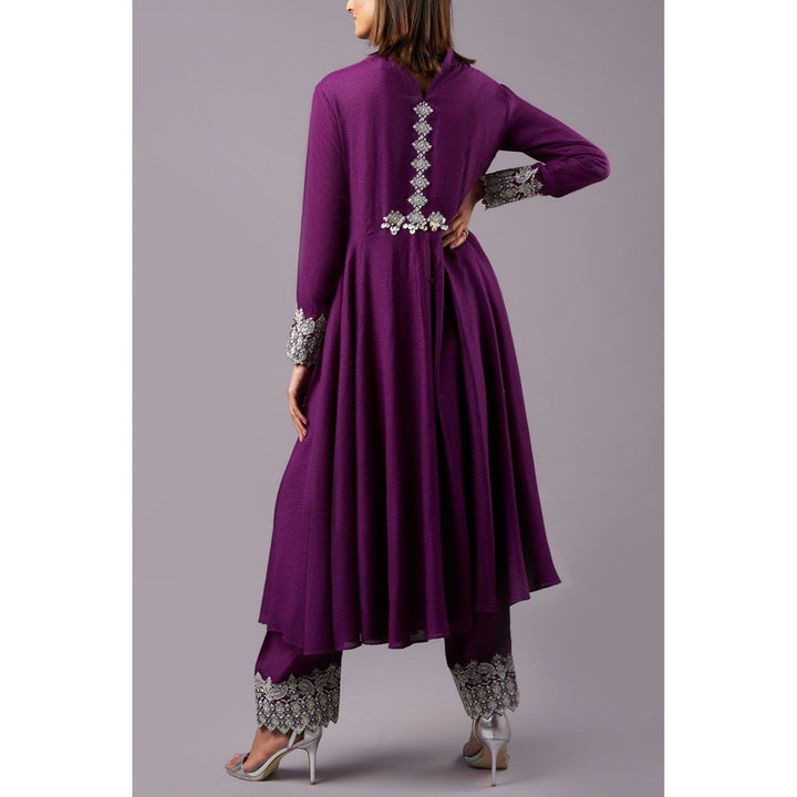 Inej Purple Angrakha Suit (Set of 2)