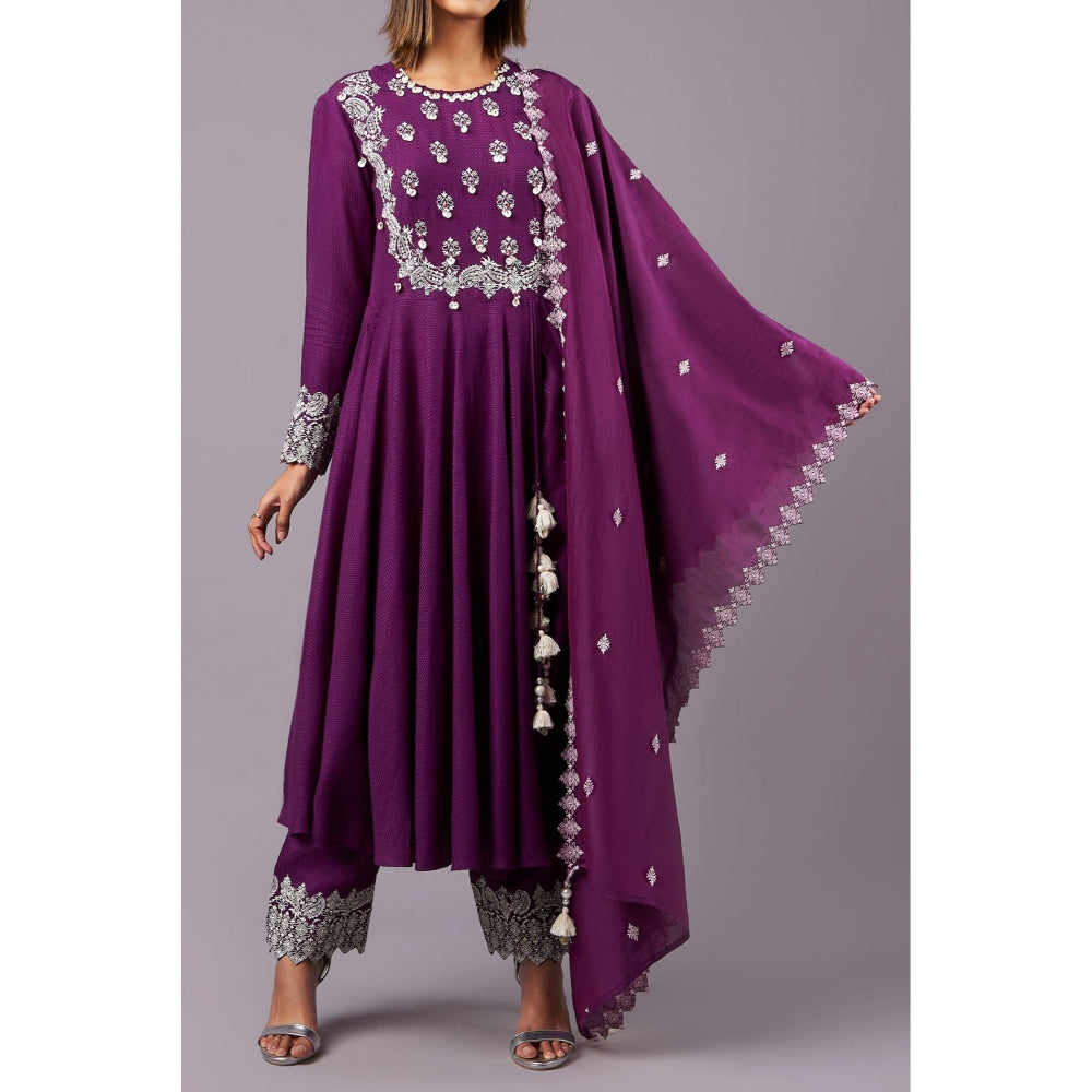 Inej Purple Angrakha Suit (Set of 2)
