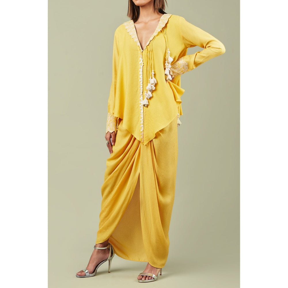 Inej Pearl Drape Cape (Set of 2)