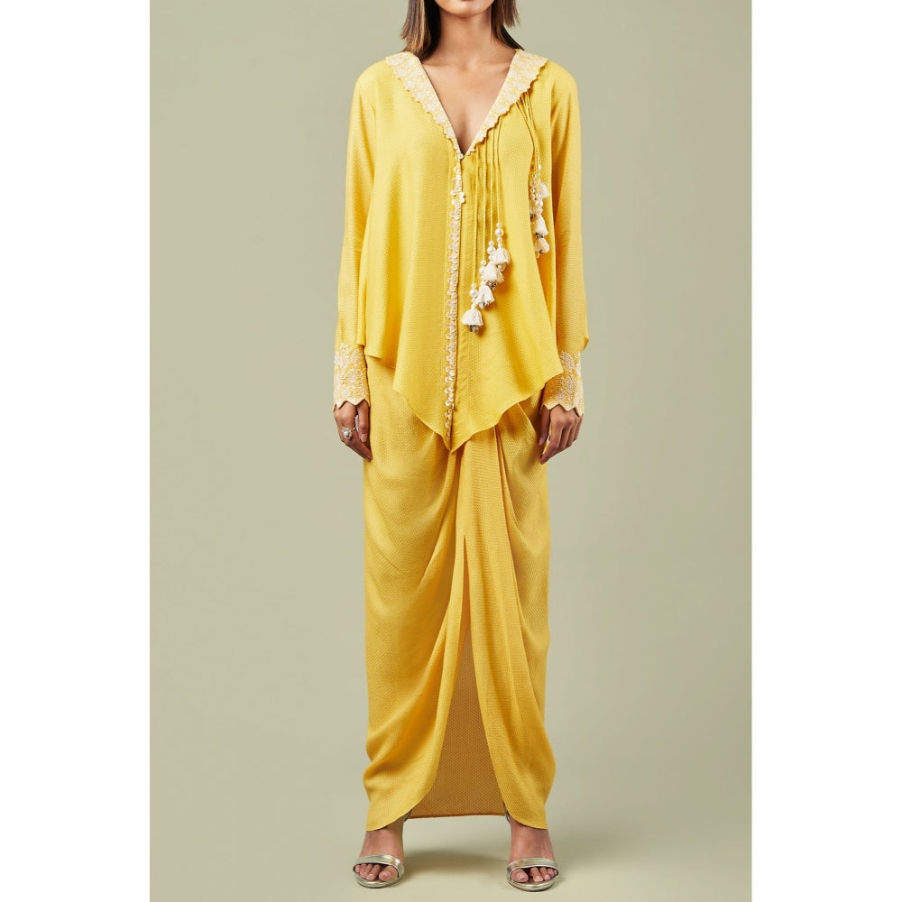 Inej Pearl Drape Cape (Set of 2)