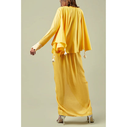 Inej Pearl Drape Cape (Set of 2)