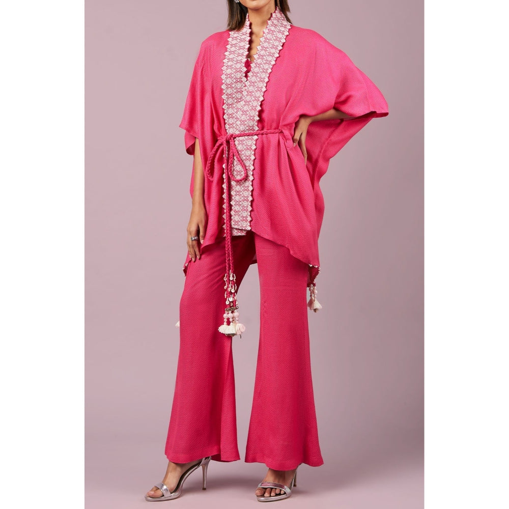 Inej Pink Open Kimono (Set of 4)