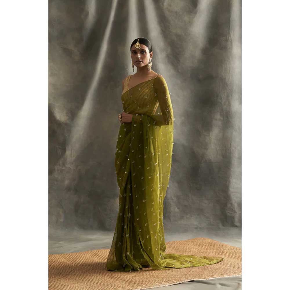 ITRH Kaira Saree with Stitched Blouse