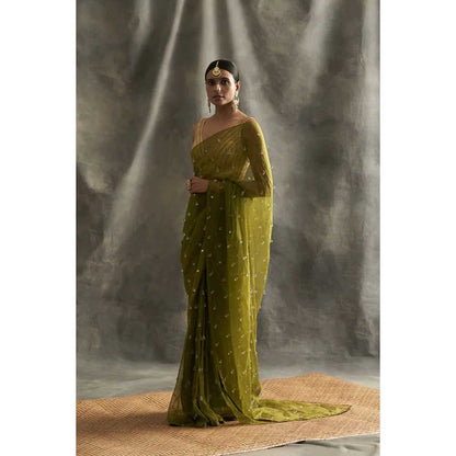 ITRH Kaira Saree with Stitched Blouse