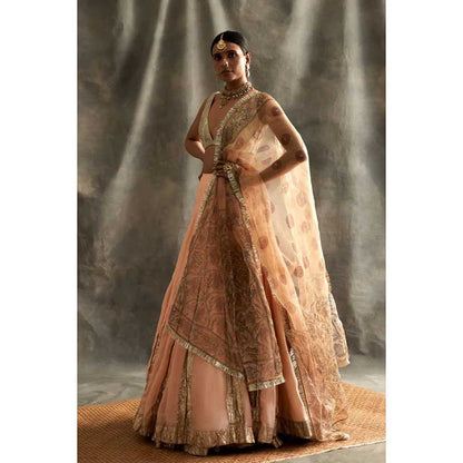 ITRH Dastoor Peach Lehenga (Set of 3)