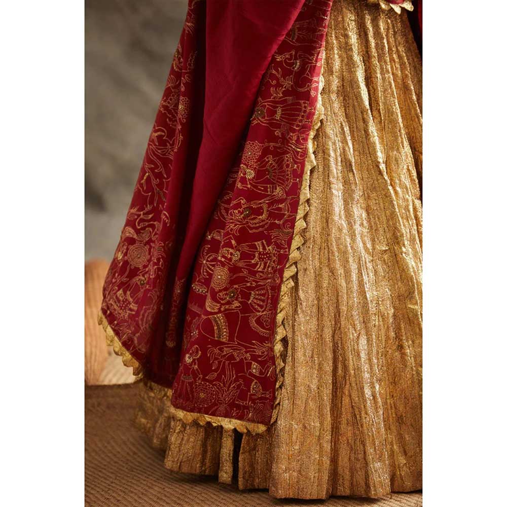 ITRH Sona Lehenga (Set of 3)