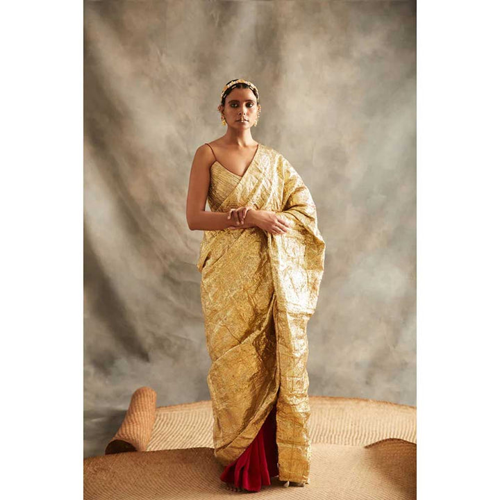 ITRH Naqush Saree with Stitched Blouse