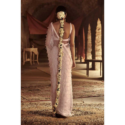 ITRH Nadira Saree with Stitched Blouse