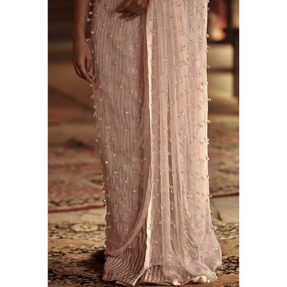 ITRH Nadira Saree with Stitched Blouse